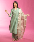 NIKIS | Viscose Suit Set | Green Mist
