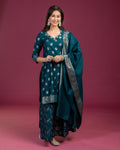 NIKIS | Viscose Blend Suit Set | Deep Sea Green