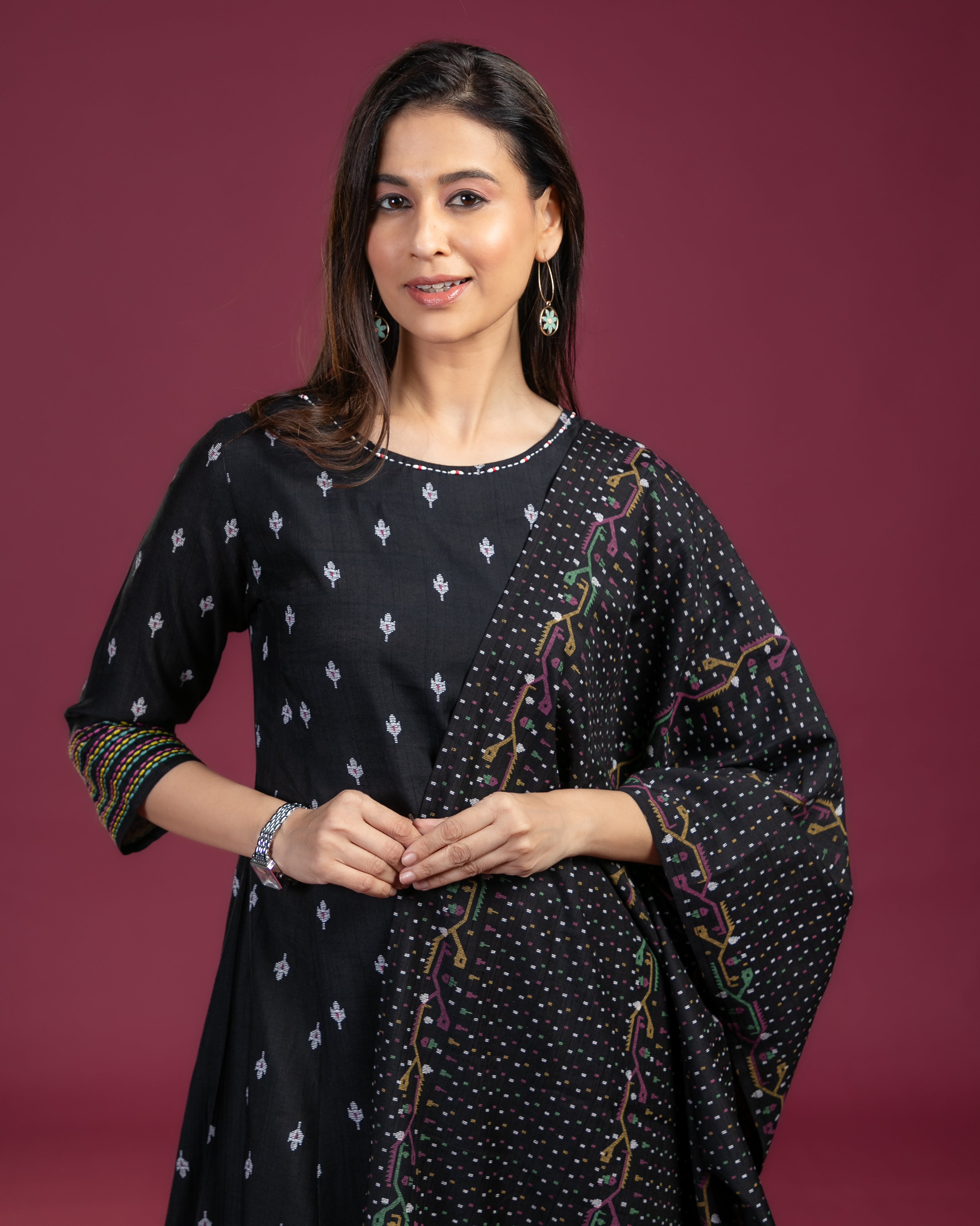 NIKIS | Viscose Suit Set | Charcoal Black