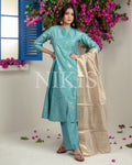 NIKIS | Viscose Suit Set | Moonstone Blue