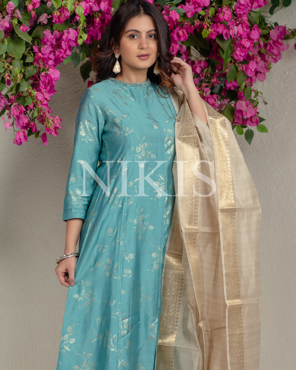 NIKIS | Viscose Suit Set | Moonstone Blue