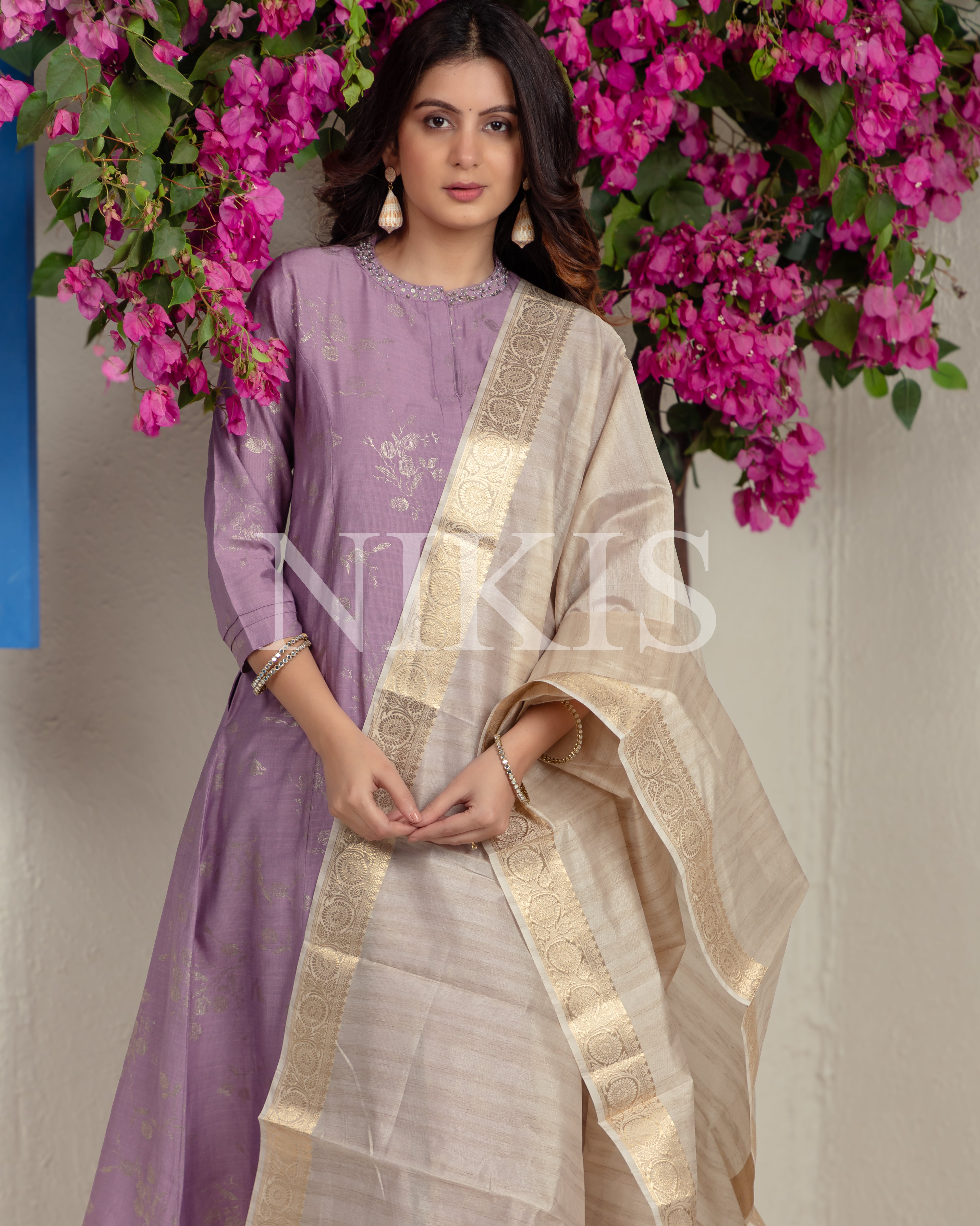 NIKIS | Viscose Suit Set | Dusty Lavender