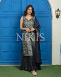 NIKIS | Viscose Blend Suit Set | Navy Blue