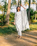 NIKIS | Viscose Suit Set | Seashell White