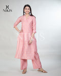 NIKIS | Viscose Kurta Set | Cherry Blossom Pink