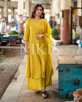 NIKIS | Chanderi Suit Set | Mustard